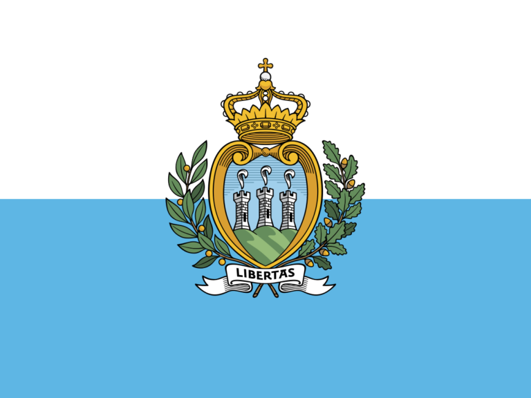 The flag of San Marino