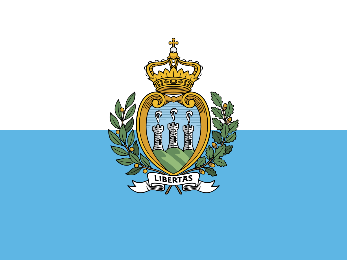 The flag of San Marino